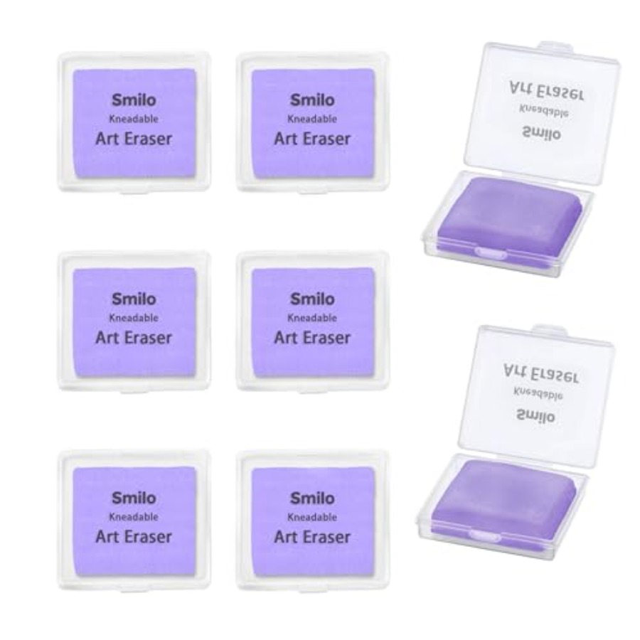 Rubber Eraser Kneaded - 8-Pack Kneaded Erasers Moldable and Dust-Free
