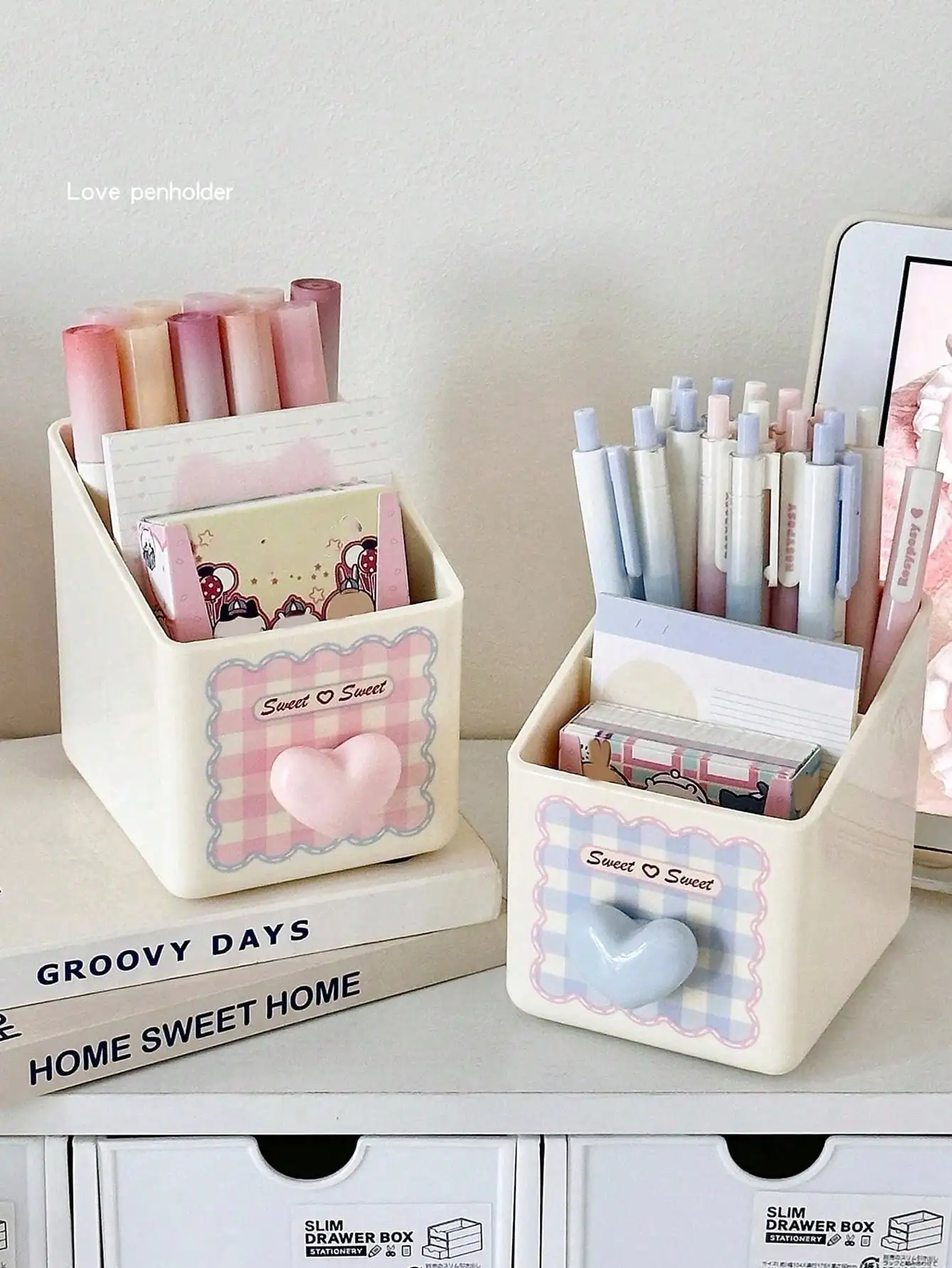 Stationery Office And School Supply Stores - 2026 1pc Desktop Stationery Storage Box,