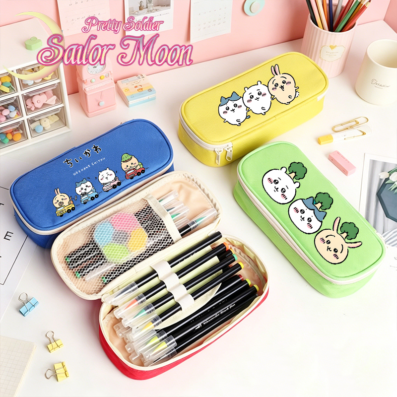 Pencil Case Large - Chiikawas Pencil Case Cartoon Large Capacity