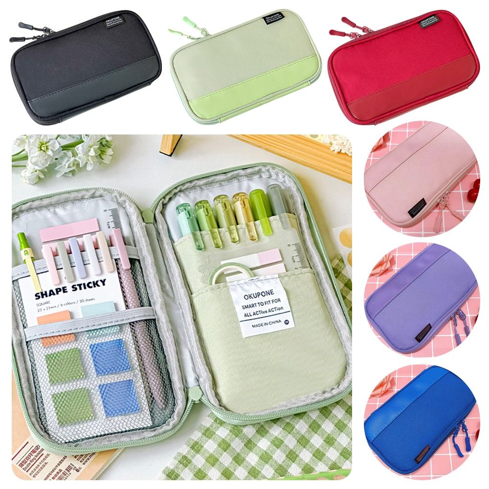 Pen Pouch Roll - Durable Oxford Pen Bag Ultra-thin Multi-functional