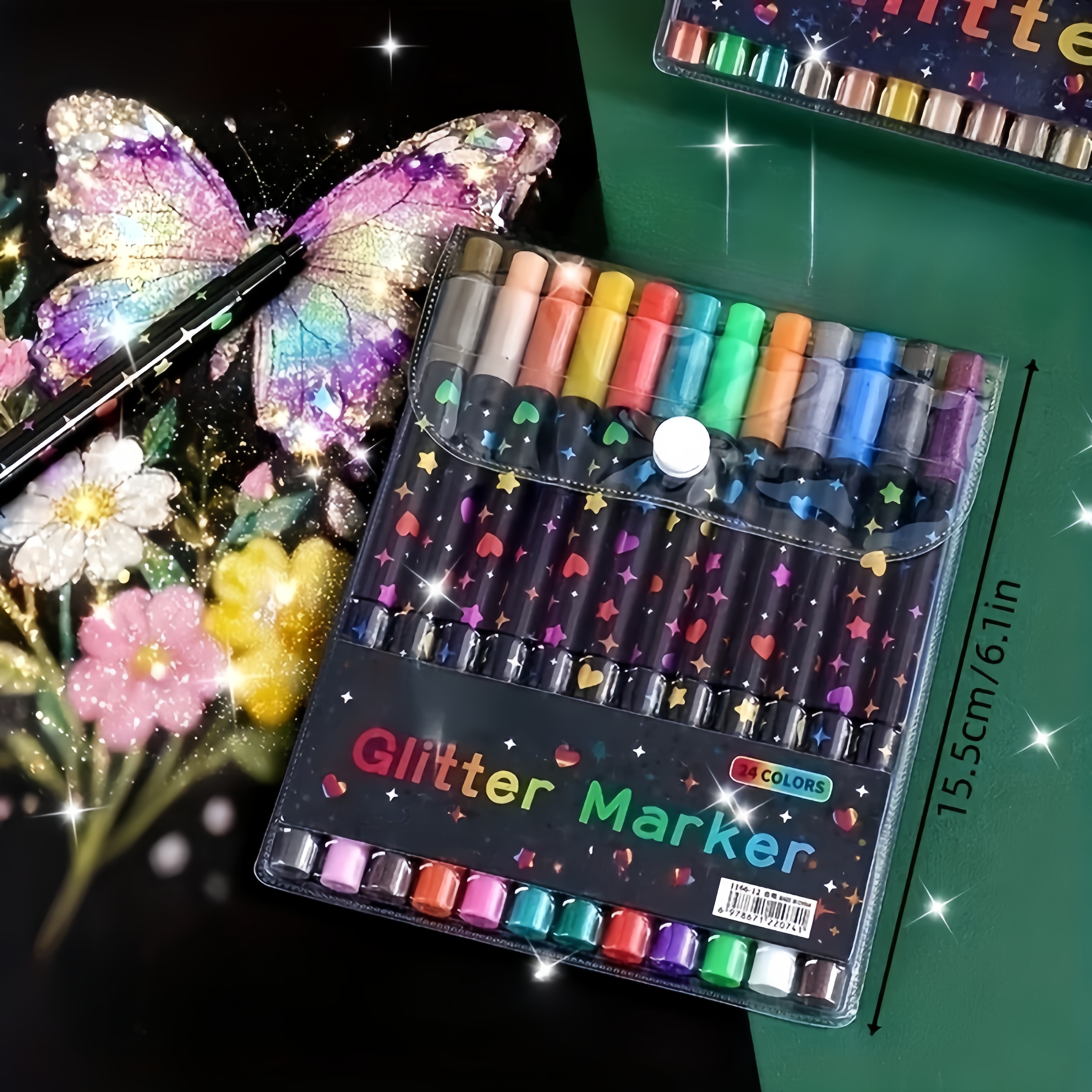 24/48 Color Double-Ended Glitt - Gel Ink Pen Set review and price