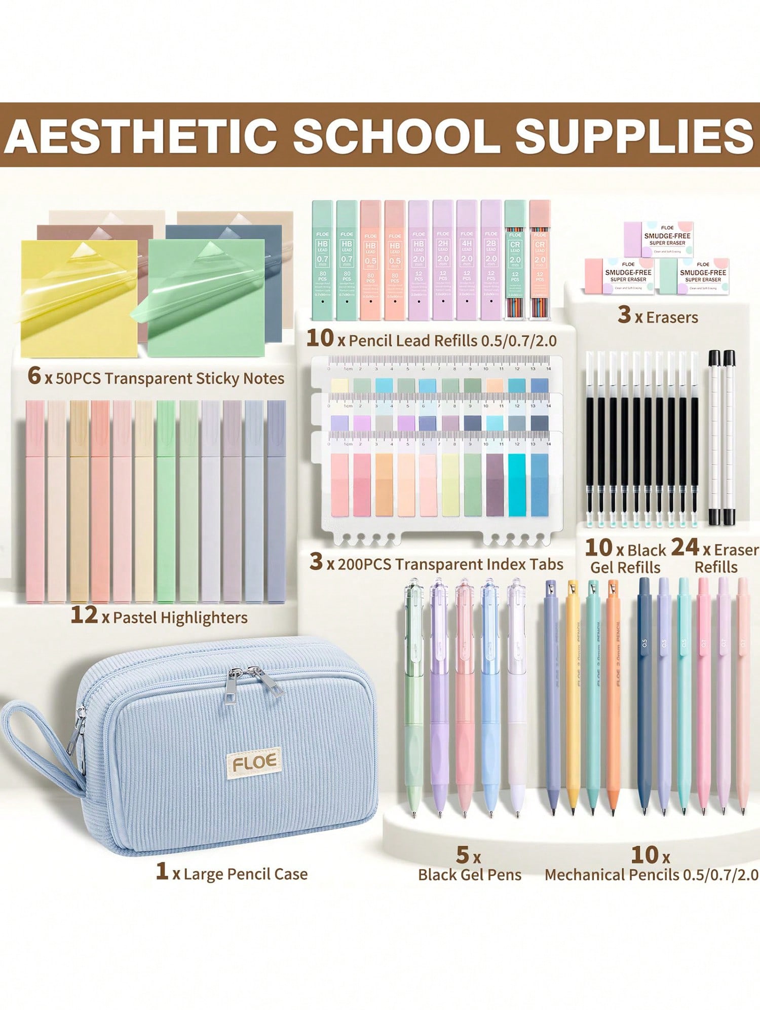 62PCS Large Capacity Pencil Po - Gel Ink Pen Set review and price