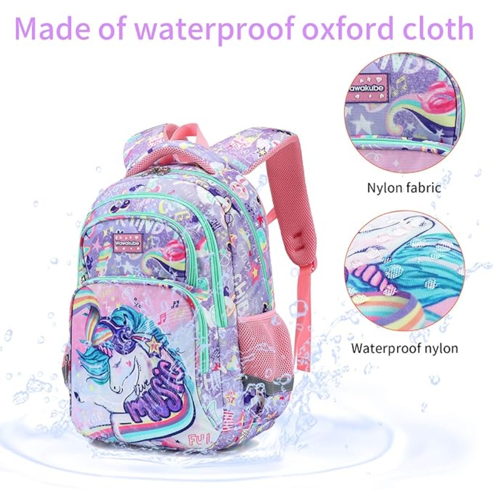 3PCS Kids Backpack Set Unicorn - Pencil Case Large review and price