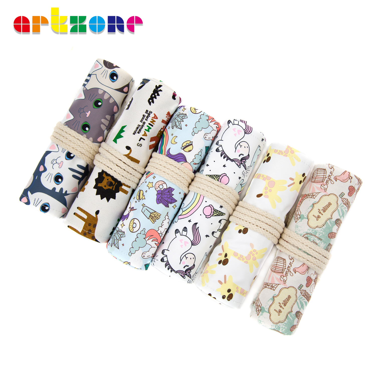 48 Holes Pencil Case Art Pen B - Pen Pouch Roll review and price