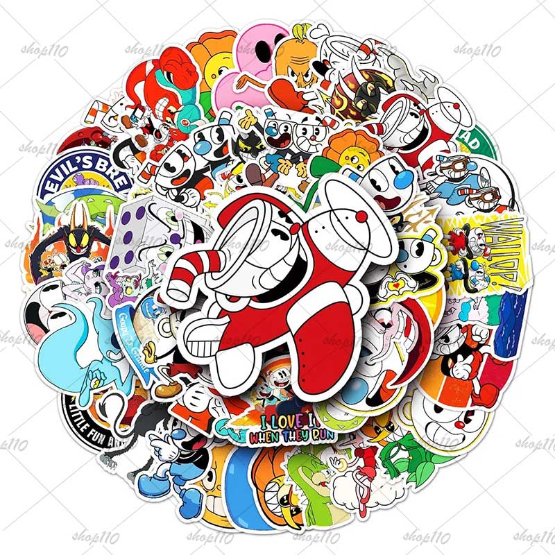 Cuphead Sticker Boy Game Gift  - Memo Pad Sticky review and price