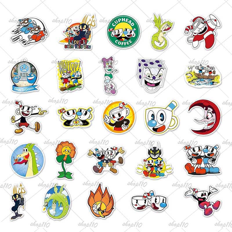 Cuphead Sticker Boy Game Gift  - Memo Pad Sticky review and price