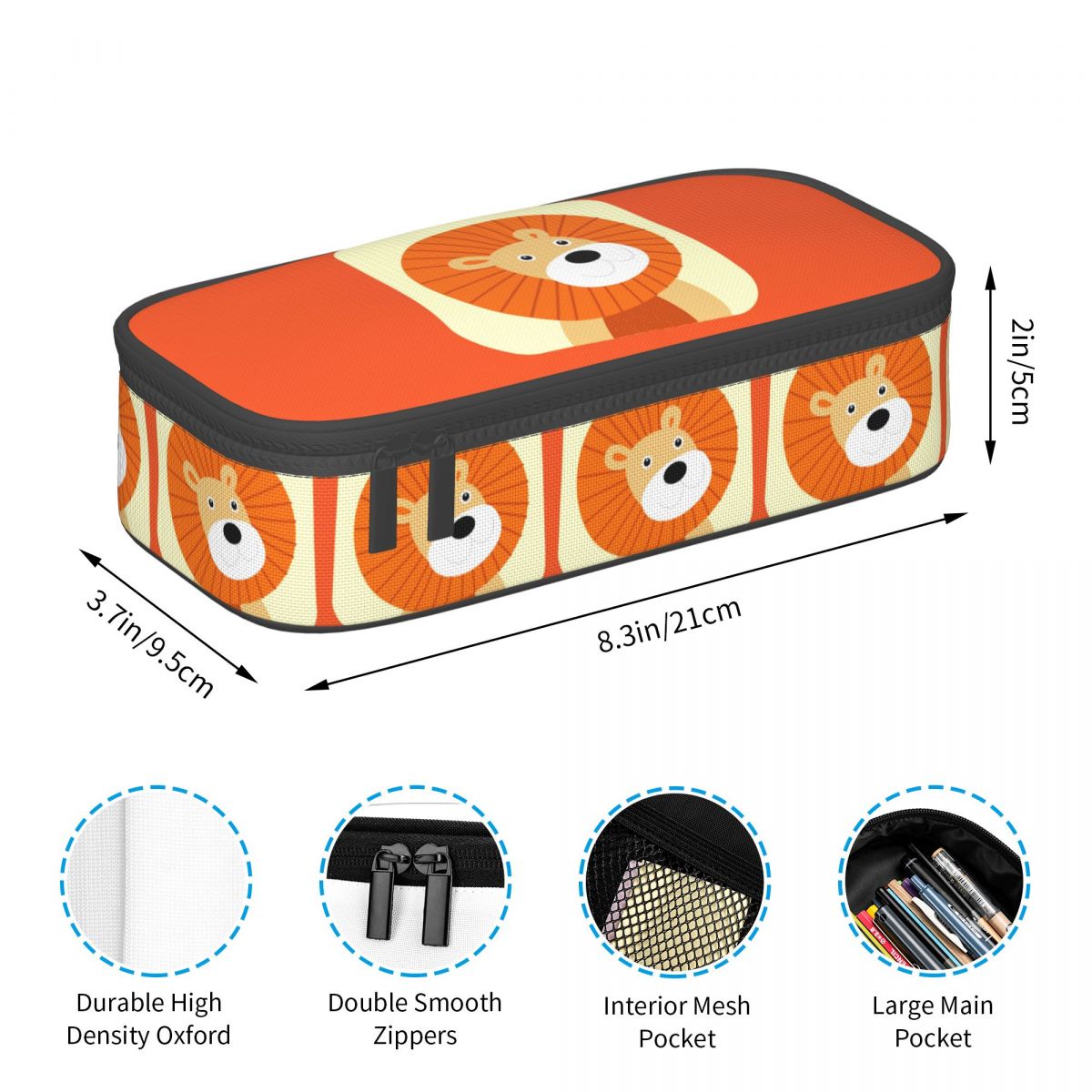 Cute Lion Cartoon Pencil Case  - Lion Stationery & Office Supply(Kunshan)Co.Ltd review and price