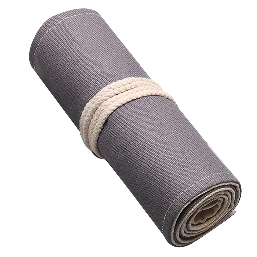 1pc Canvas Pencil Roll Bag 48  - Pen Pouch Roll review and price