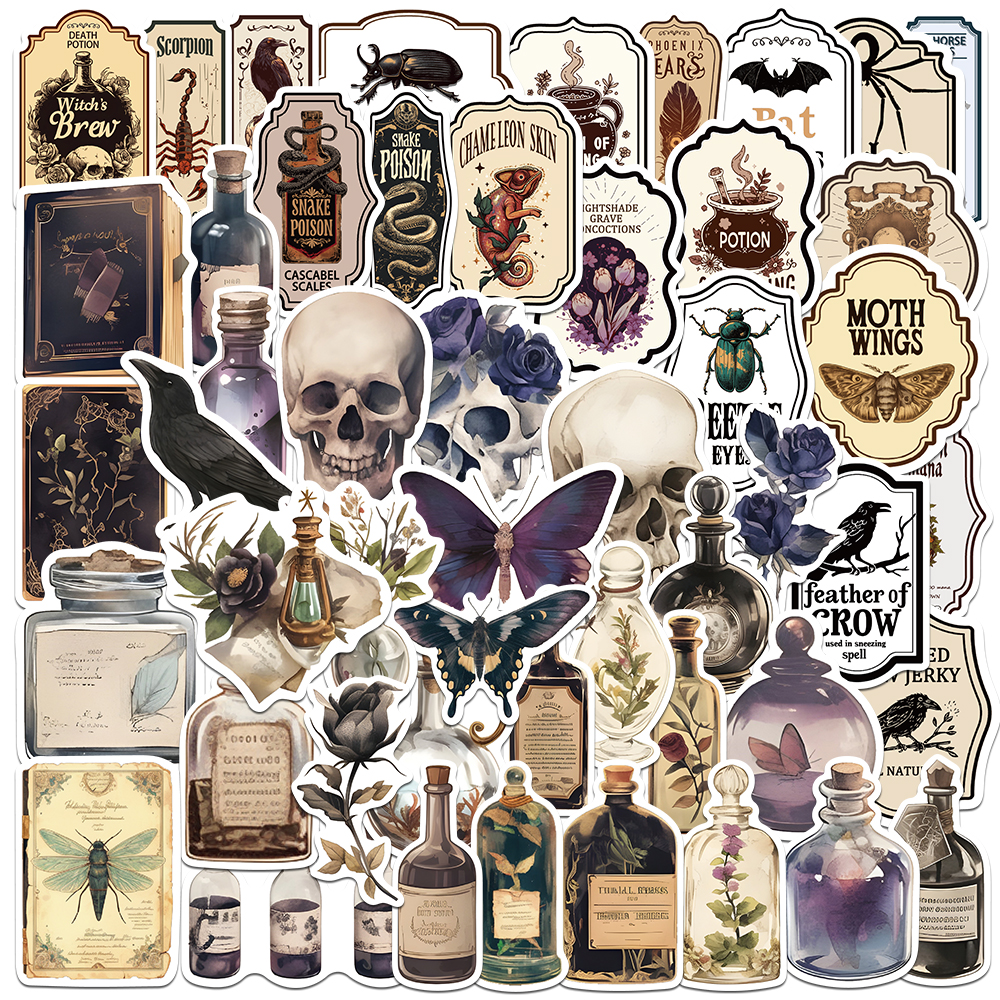 50PCS Dark Academia Stickers A - Memo Pad Sticky review and price