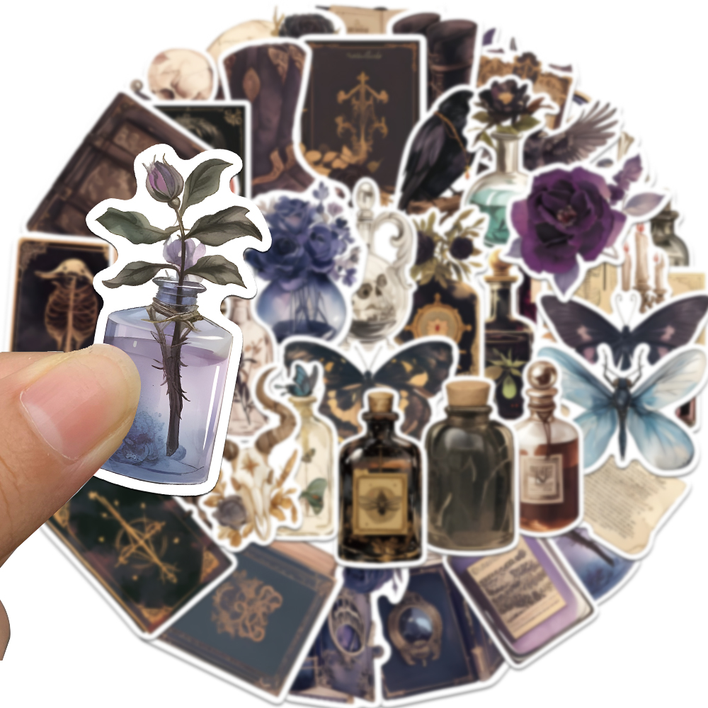 50PCS Dark Academia Stickers A - Memo Pad Sticky review and price