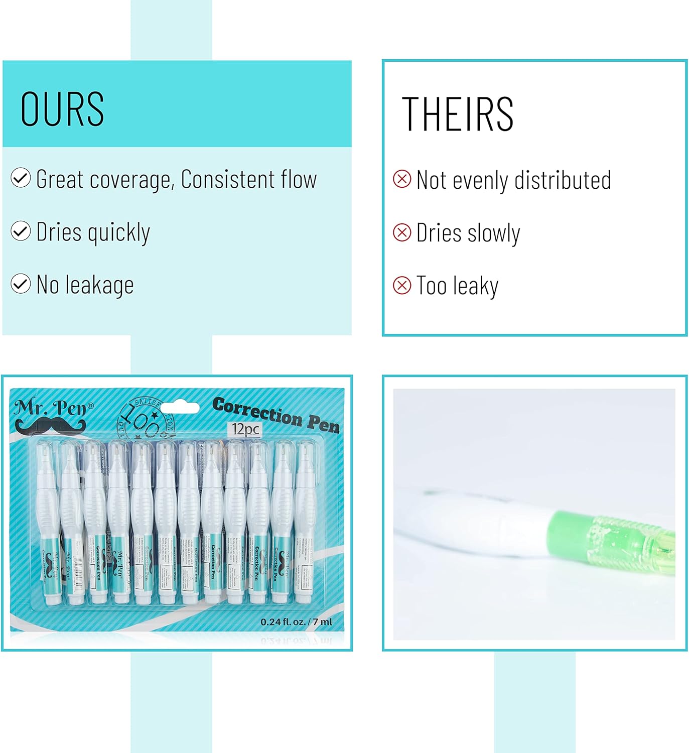 Correction Pens, 12 Pack, Need - Correction Fluid White review and price