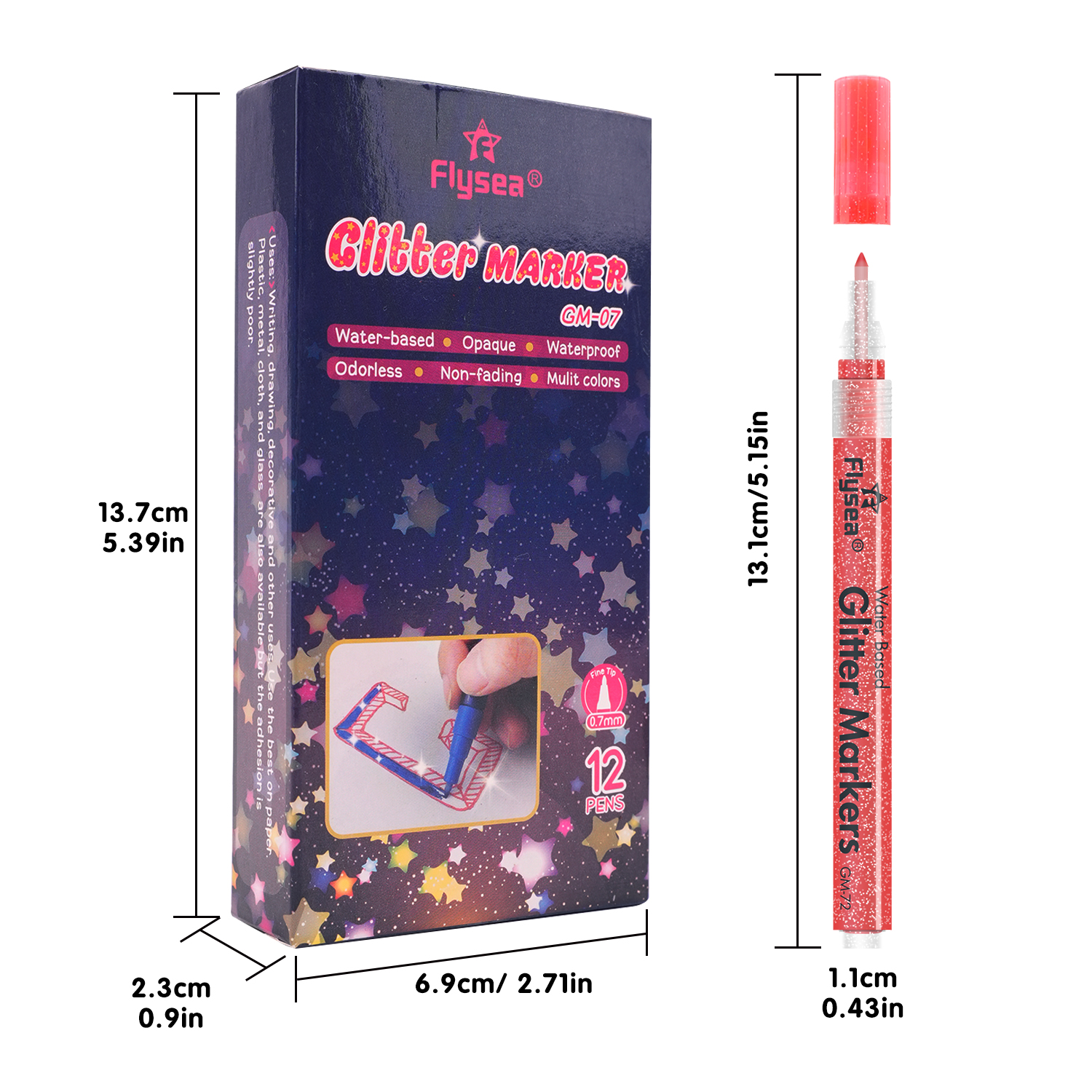 12 PCS Glitter Gel Pen Set wit - Gel Ink Pen Set review and price