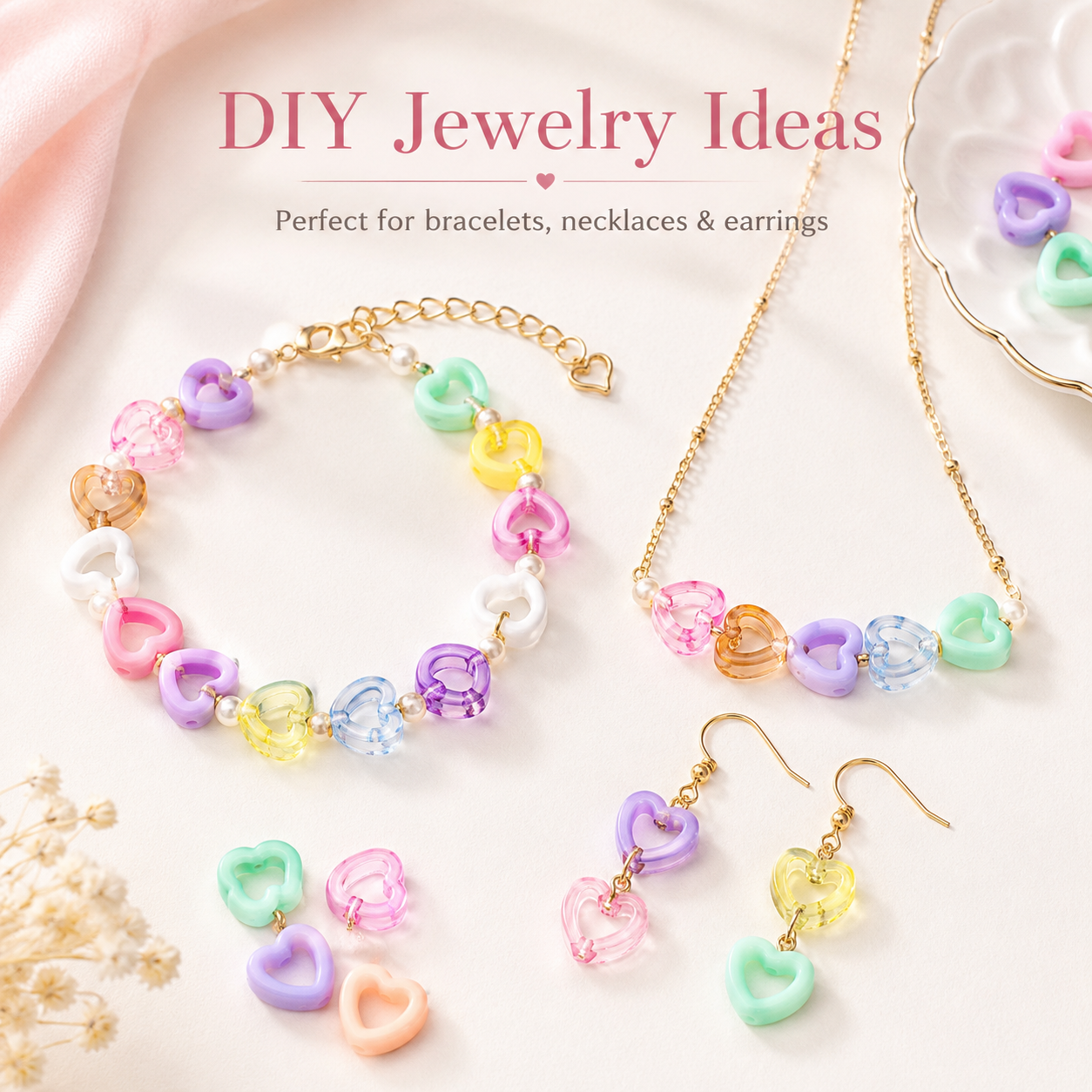 30Pcs Multicolor Clear Heart A - Stationery Warehouse review and price