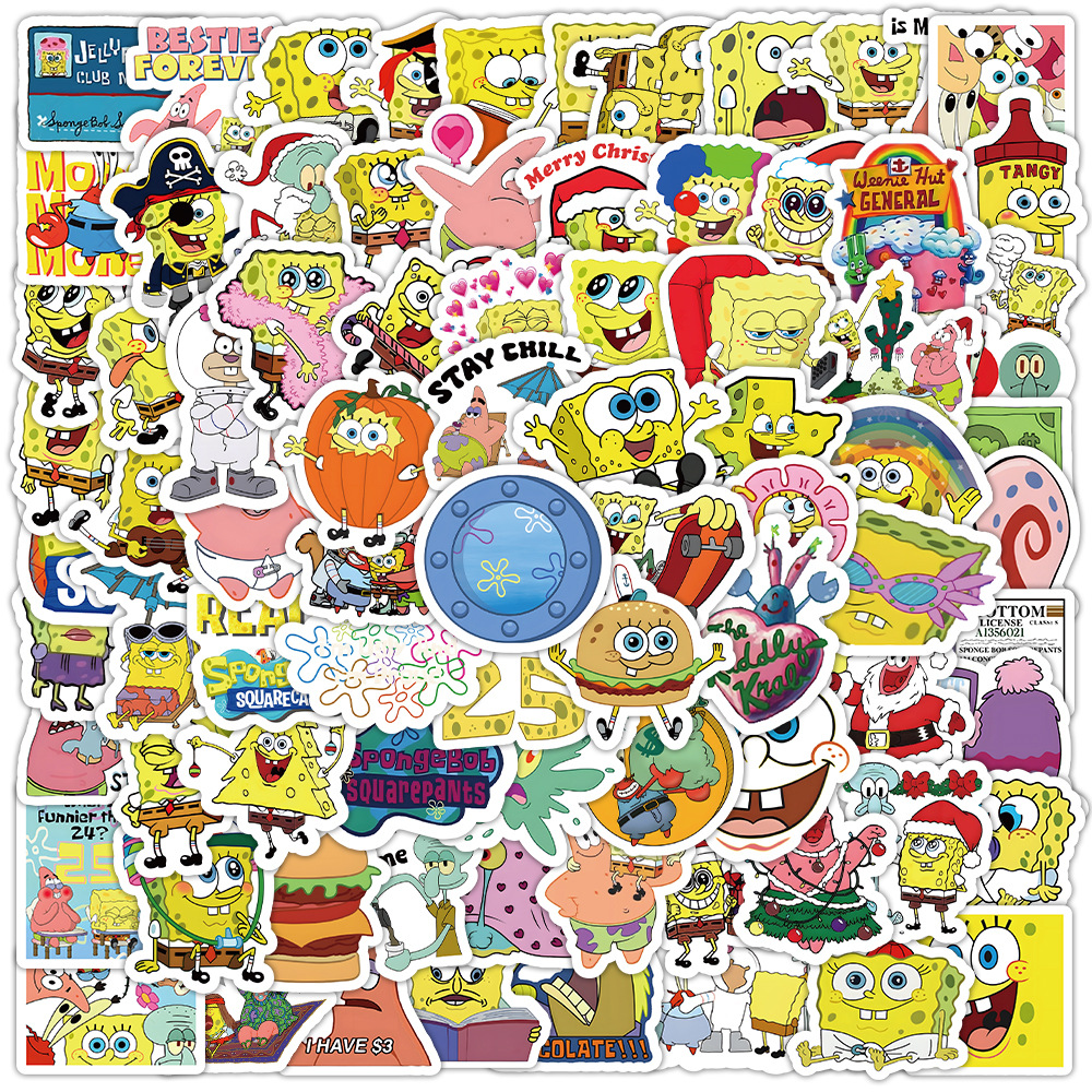 100pcs Kawaii SpongeBob Cartoo - Memo Pad Sticky review and price