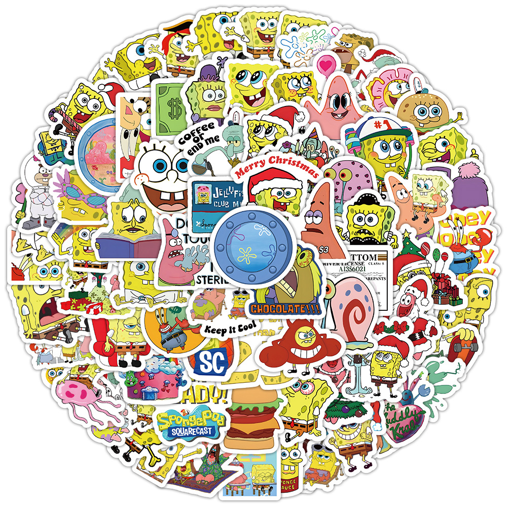 100pcs Kawaii SpongeBob Cartoo - Memo Pad Sticky review and price