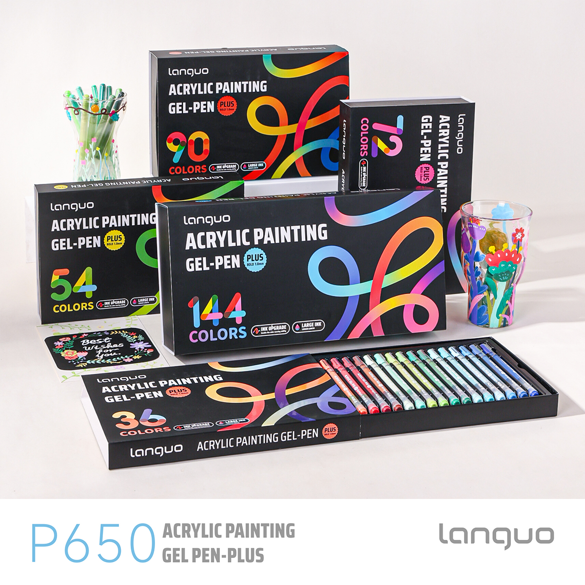 LANGUO 144/36 Colors Acrylic P - Gel Ink Pen Set review and price