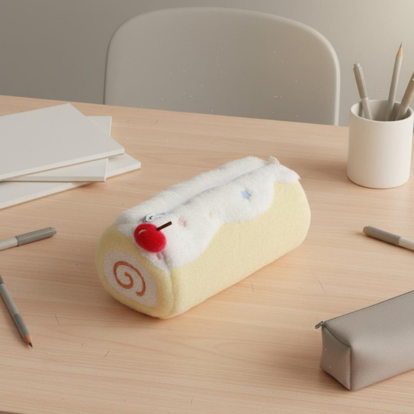 Cake Roll Pen Case Cute Design - Pen Pouch Roll review and price