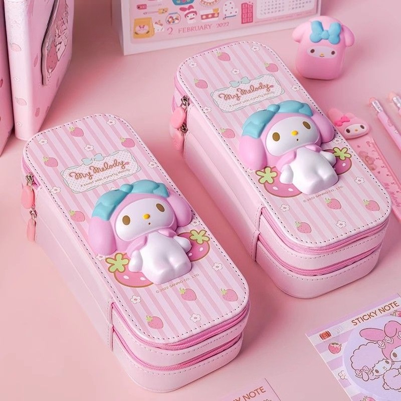 Sanrio 3D Kuromi Melody Double - Pencil Case Large review and price
