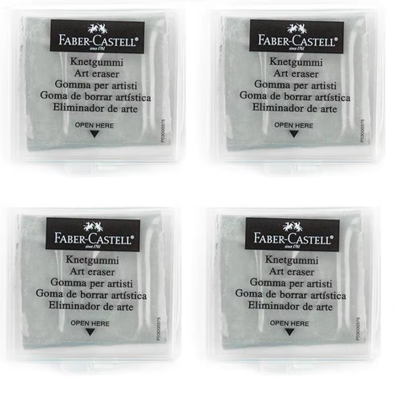 4PC Faber-Castell kneaded Eras - Rubber Eraser Kneaded review and price