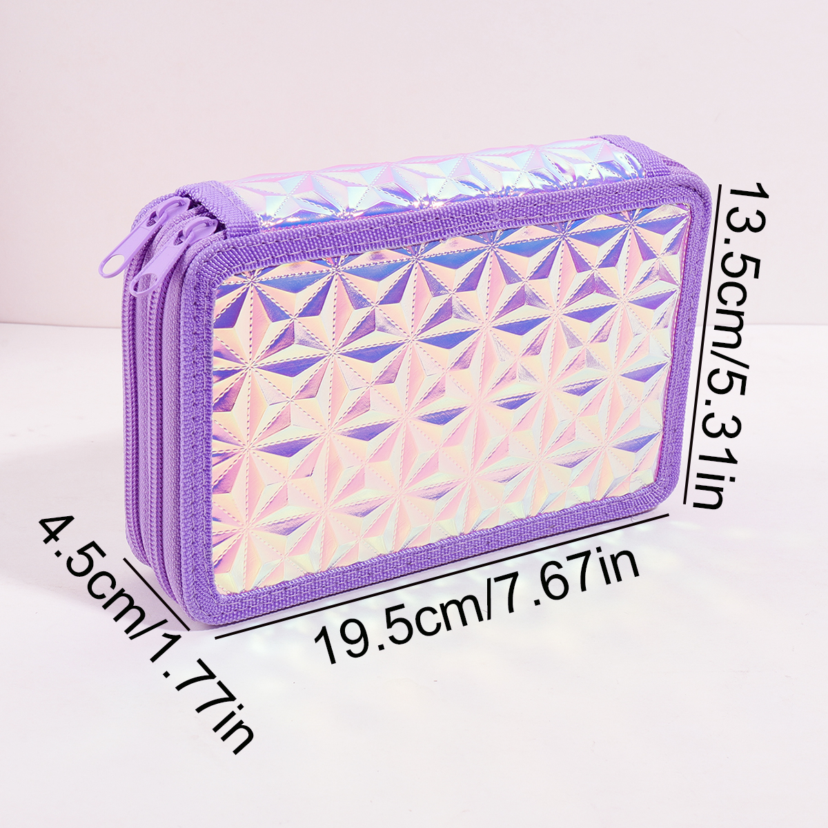 Y2K Purple Holographic Pencil  - Pencil Case Large review and price
