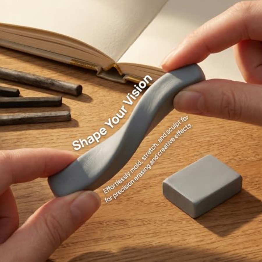 8 Pack Large Grey Kneaded Eras - Rubber Eraser Kneaded review and price