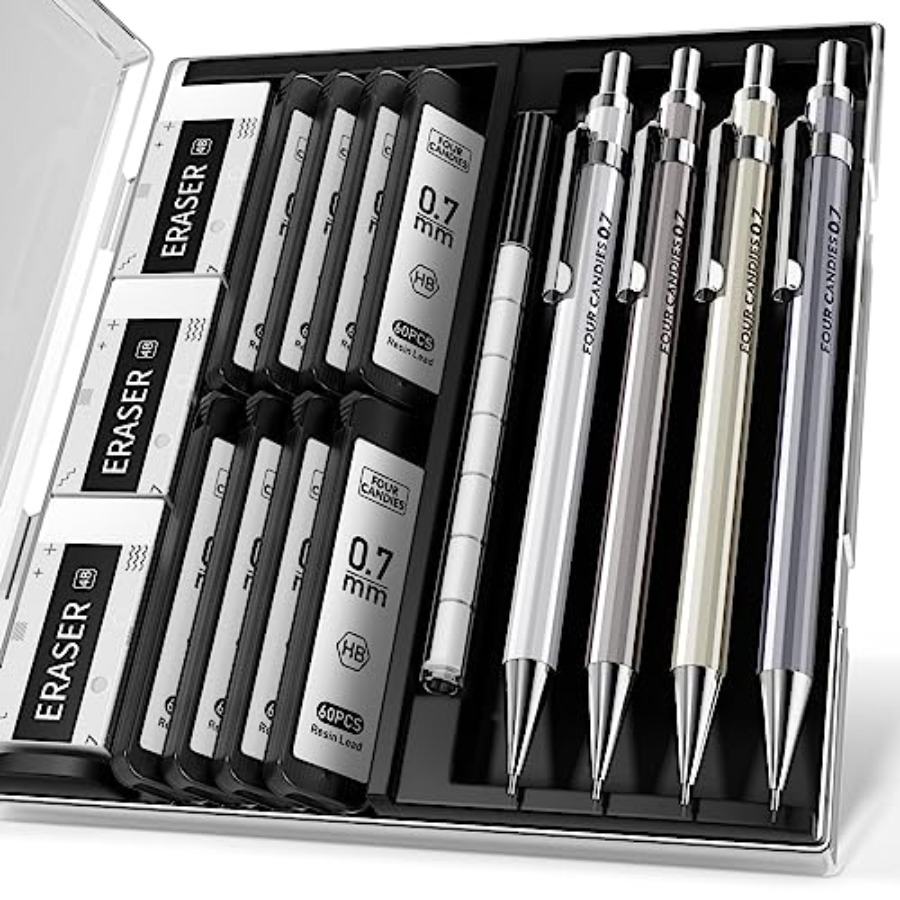 Mechanical Pencil Set with Cas - Mechanical Pencil Lead review and price