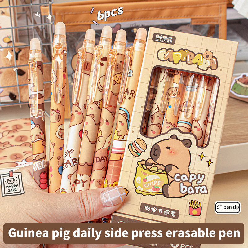 6Pcs Lovely Black and Blue Gel - Stationery Warehouse review and price