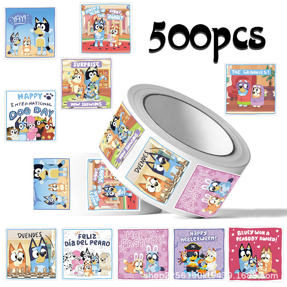 Wholesale 500Pcs/Roll Bluey St - Memo Pad Sticky review and price