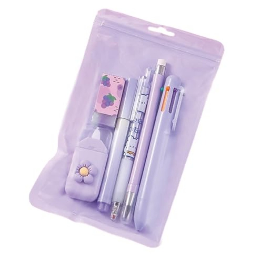 6 Pcs Cute Stationery Set for  - Gel Ink Pen Set review and price
