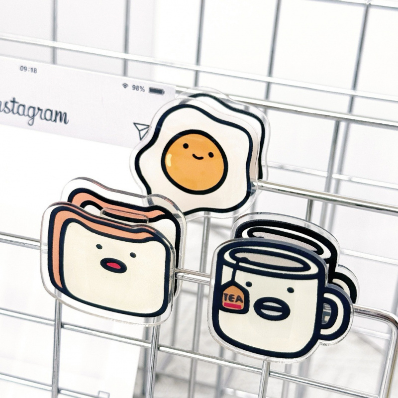 1pc Cute Toast Fried Egg Tea C - Stationery Warehouse review and price