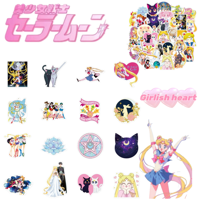 Sailor Moon stickers cartoon c - Memo Pad Sticky review and price