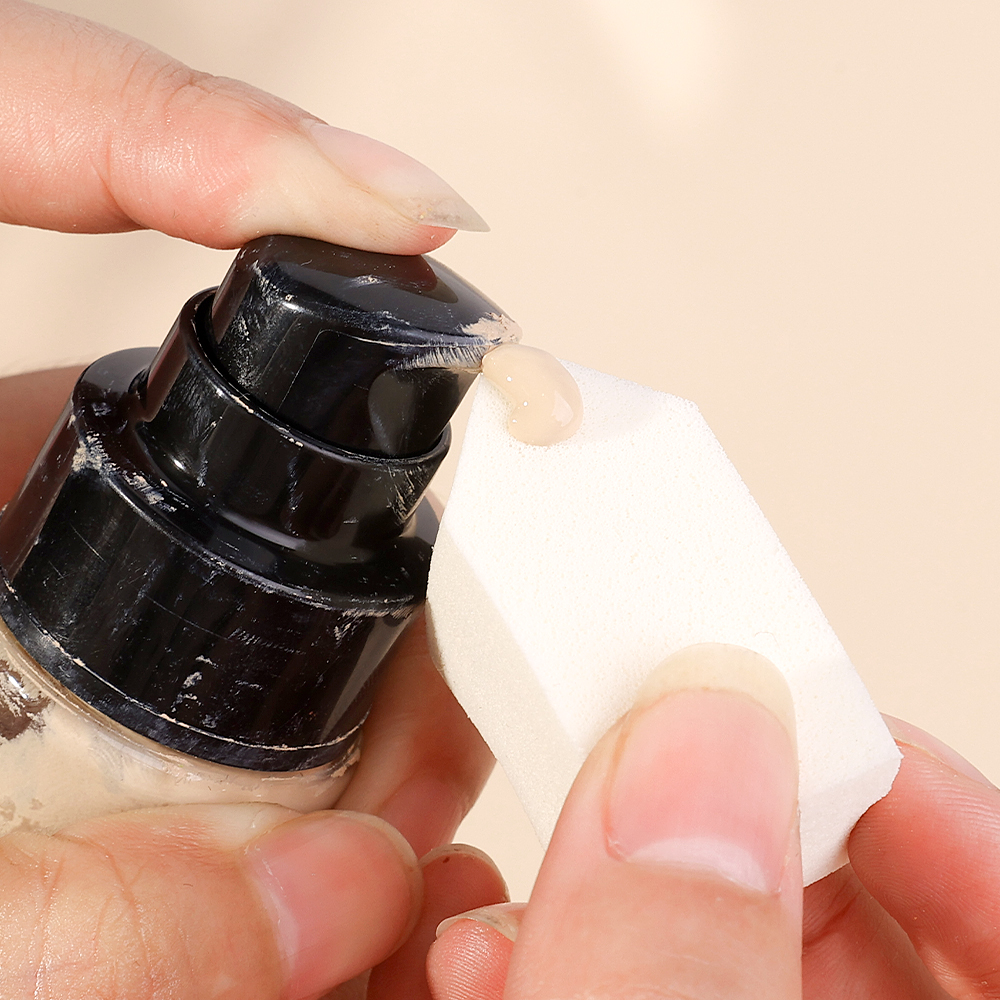 Soft White Latex Cosmetic Puff - Correction Fluid White review and price